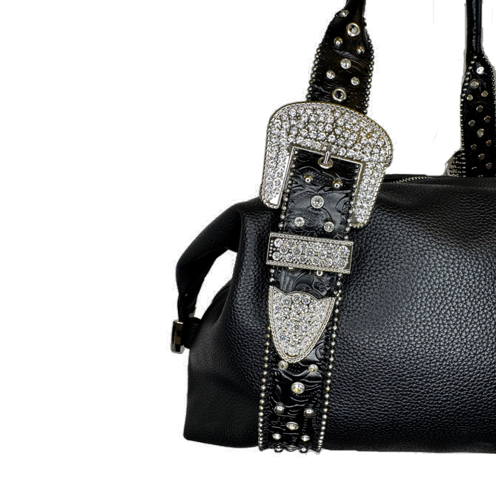 Silver-Toned Hardware Handbag